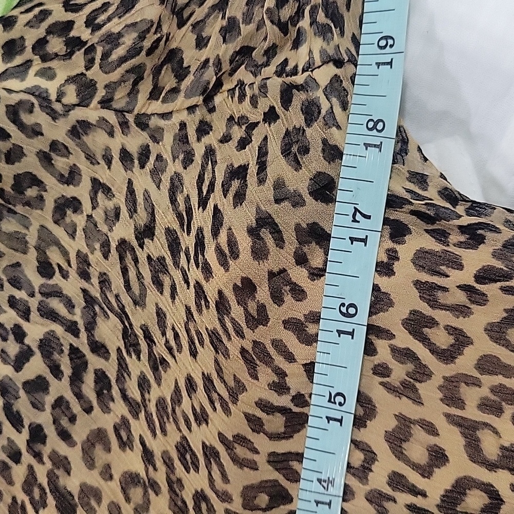 J Crew Sheer leopard-print shirt in crinkle chiffon, 4, NWOT - Picture 8 of 8